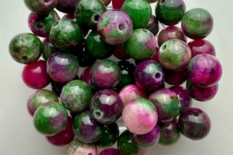 Wassermelonen Epidot Perlen