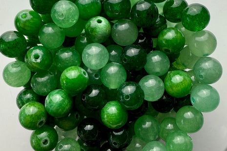 Wiesengrüne Aventurin Perlen