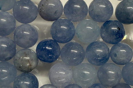 Himmelblaue Chalzedon Perlen