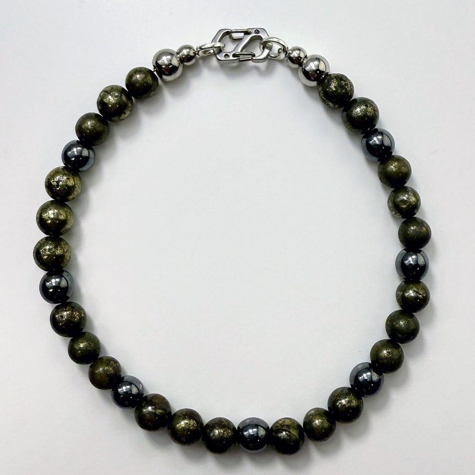 Naturstein-Kette mit maskuliner Note, auch für Frauen geeignet