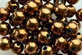 Facettierte Hämatit-Perlen in glänzendem Gold – ideal für exklusive Schmuckdesigns mit Charakter