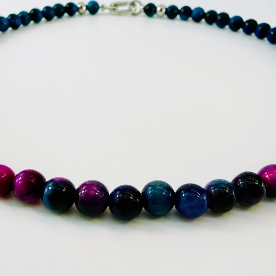 Wunderschöne Tigeraugen-Halskette – Produktabbildung 5