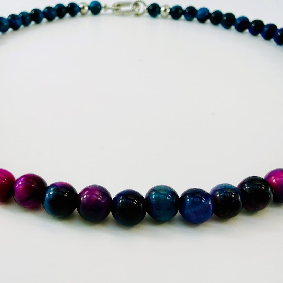 Wunderschöne Tigeraugen-Halskette – Produktabbildung 5